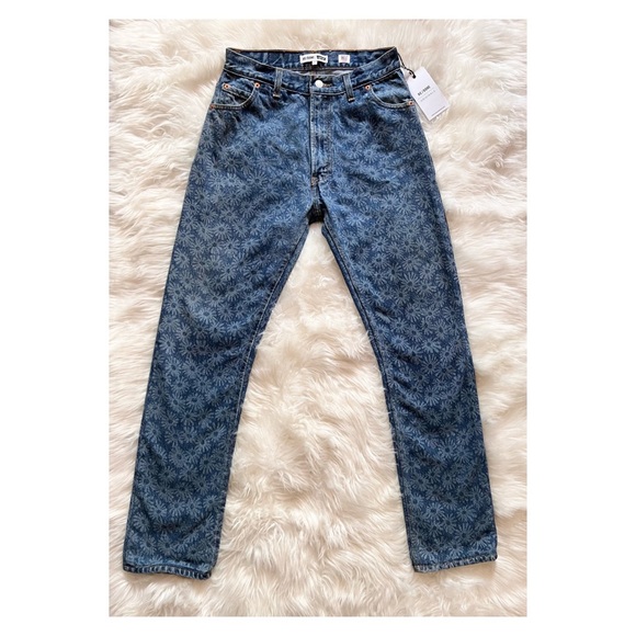 New! Rare RE/DONE x Levi's Collection 70s Floral High Waist Straight Jeans - Picture 4 of 8